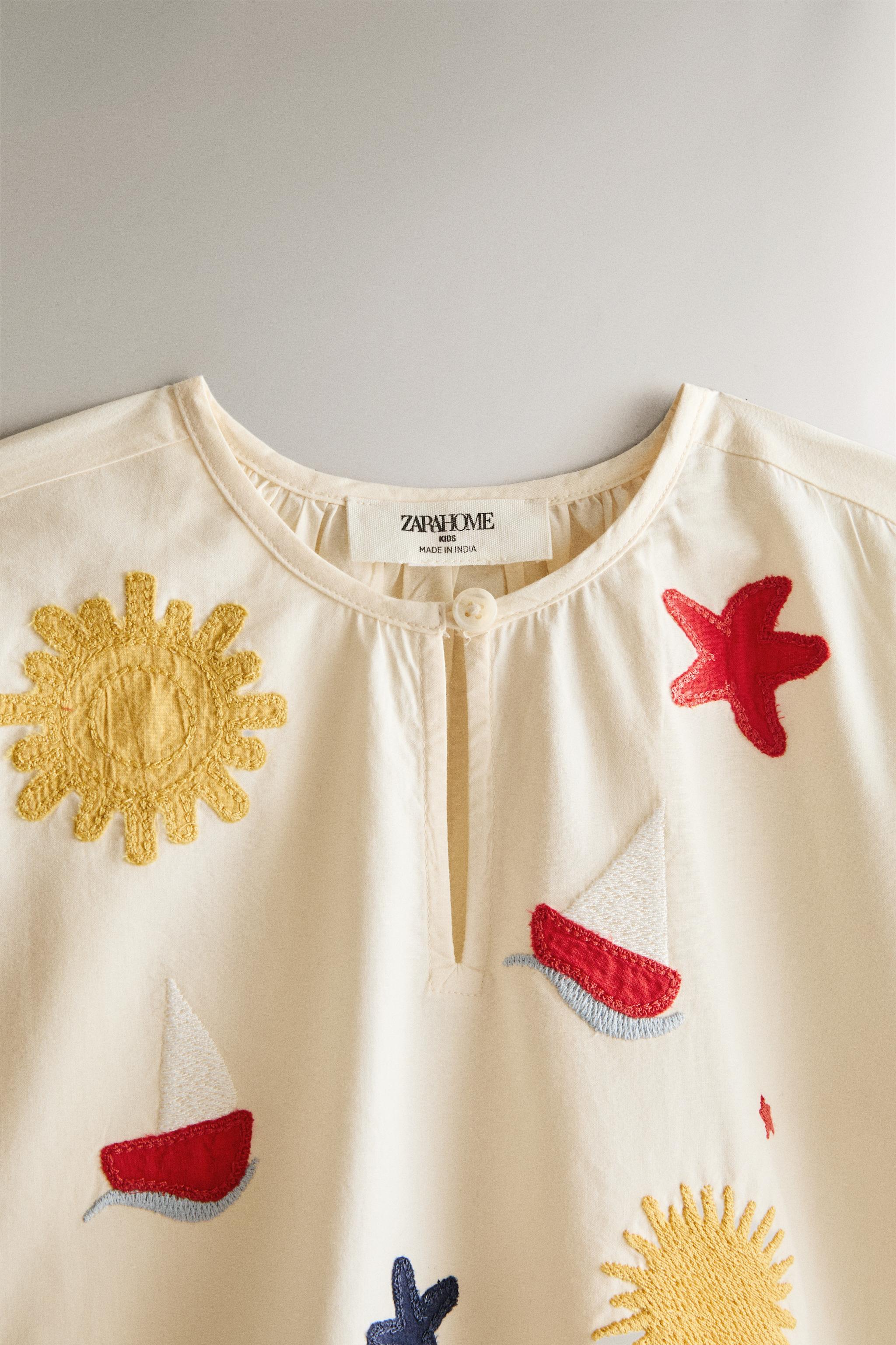 Kids' Embroidered Beach Dress